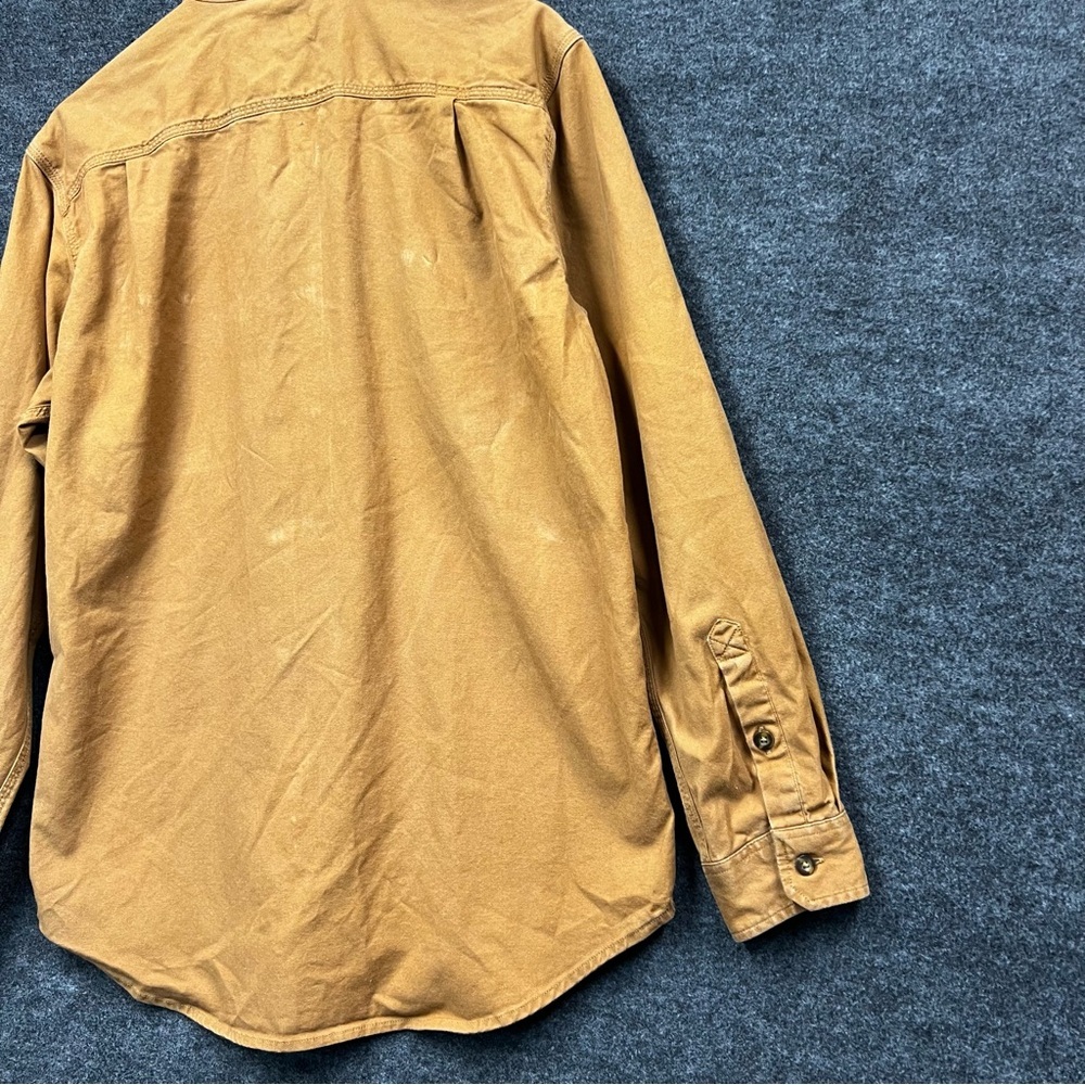 Carhartt Men's Relaxed Fit Midweight Canvas Long-Sleeve Shirt Size M - Picture 7 of 12